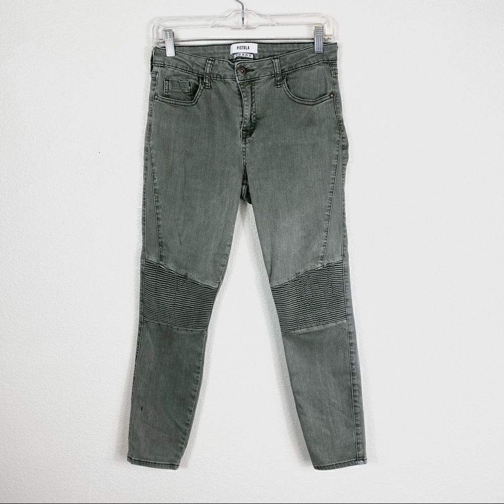 Pistola Audrey Moto Grey Skinny Jeans